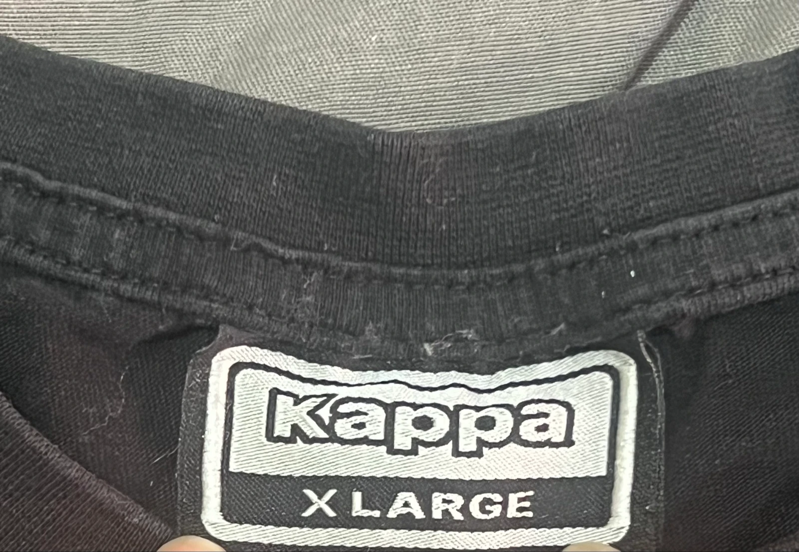 Kappa camiseta negra con logo grande talla XL – photo 2